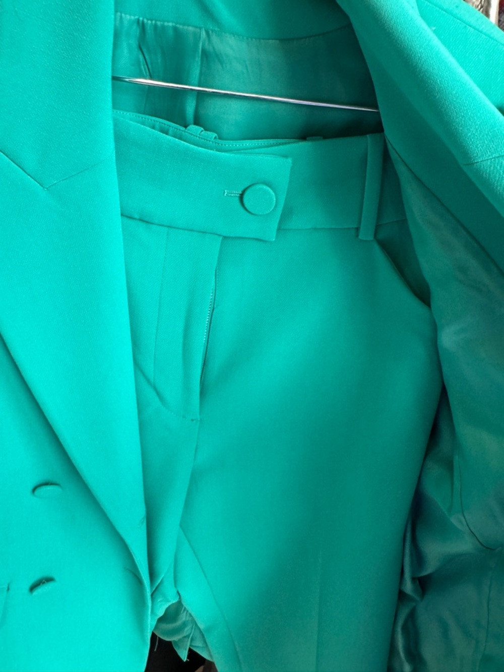 & Other Stories Teal Double-Breasted Blazer and Pants Set - Picture 5 of 7